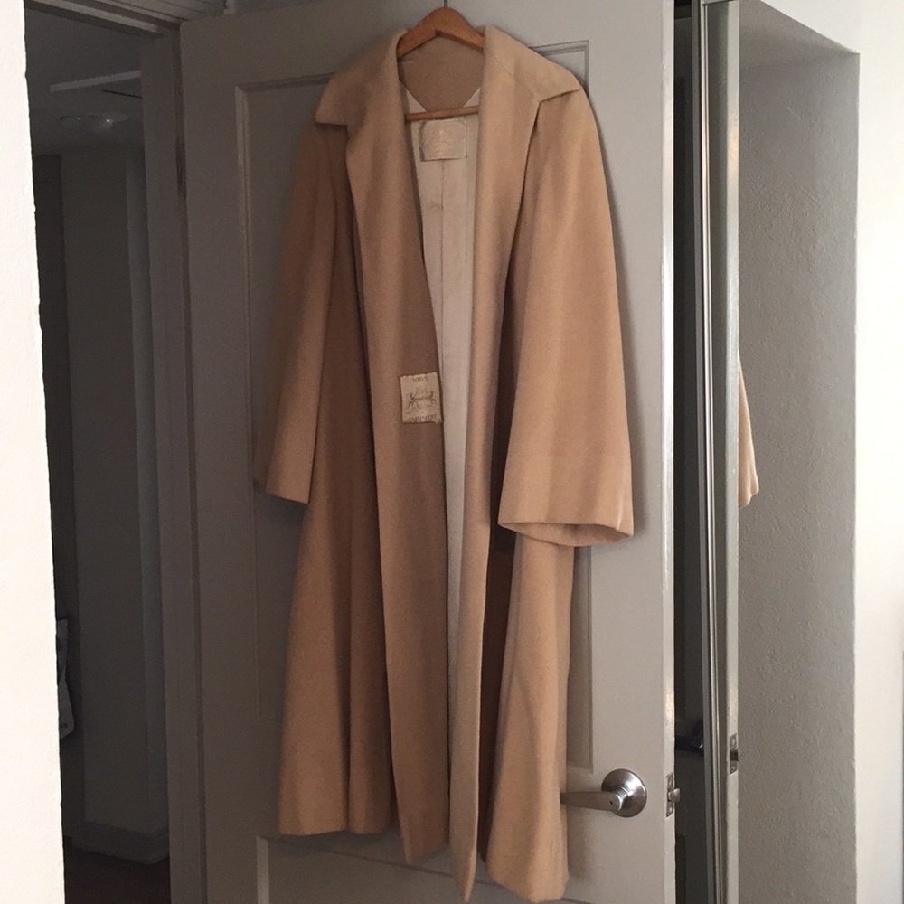 Vintage cashmere maxi coat